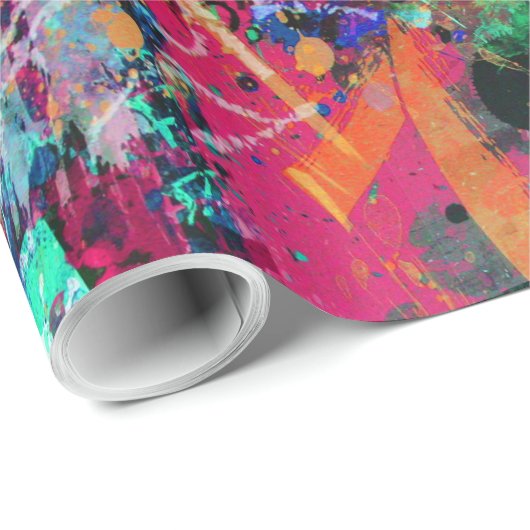 Graffiti-muur en spuitverf cadeaupapier (Rol Hoek)