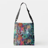 Graffiti-muur en spuitverf crossbody tas (Achterkant)