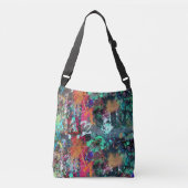 Graffiti-muur en spuitverf crossbody tas (Voorkant)