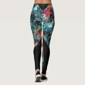 Graffiti-muur en spuitverf leggings (Achterkant)