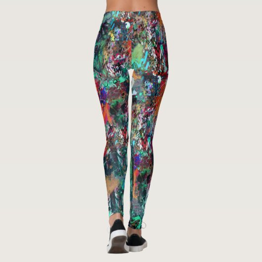 Graffiti-muur en spuitverf leggings (Achterkant)