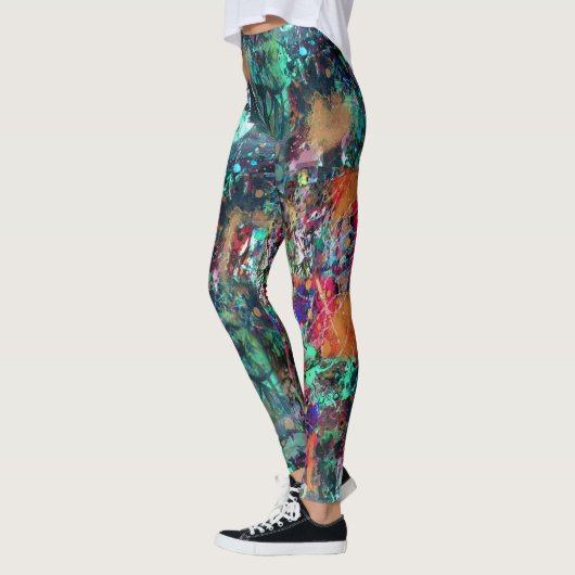Graffiti-muur en spuitverf leggings (Links)