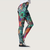 Graffiti Muur en Spuitverf Spatten Leggings (Rechts)