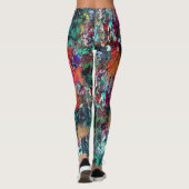 Graffiti Muur en Spuitverf Spatten Leggings (Achterkant)