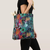 Graffiti-muur en spuitverf tote bag (Dichtbij)