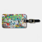 Graffiti-muur in Praag Bagagelabel (Voorkant horizontaal)