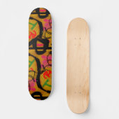 Graffiti muur kunst skateboard (Voorkant)