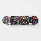 Graffiti-muur Persoonlijk Skateboard (Horizontaal)