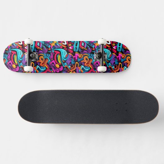 Graffiti-muur Persoonlijk Skateboard (Horizontaal)