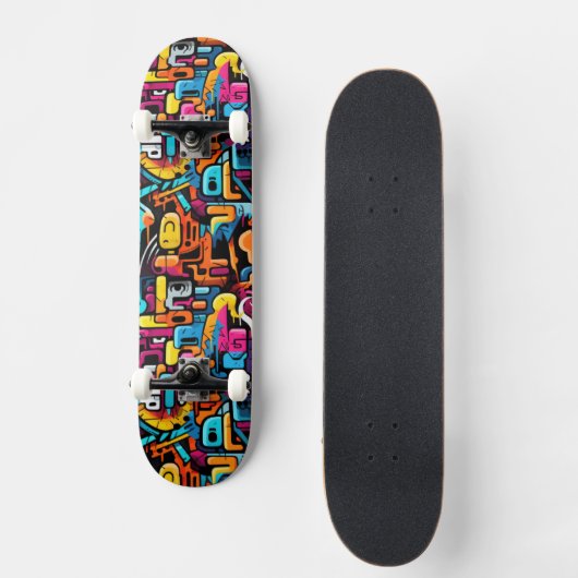Graffiti-muur Persoonlijk Skateboard (Voorkant)