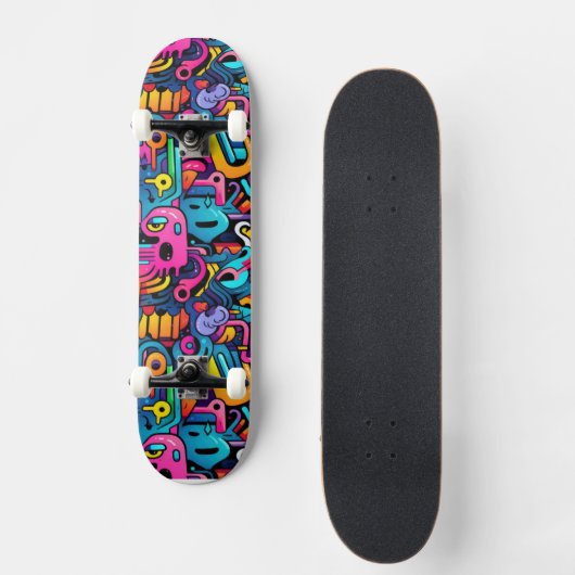 Graffiti-muur Persoonlijk Skateboard (Voorkant)