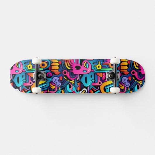 Graffiti-muur Persoonlijk Skateboard (Horizontaal)