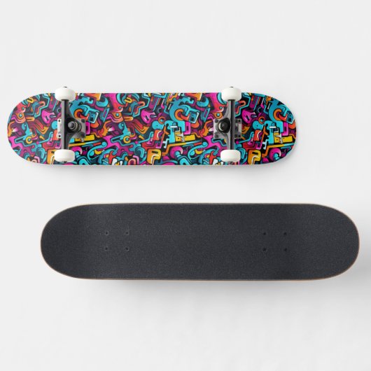 Graffiti-muur Persoonlijk Skateboard (Horizontaal)