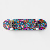 Graffiti-muur Persoonlijk Skateboard (Horizontaal)