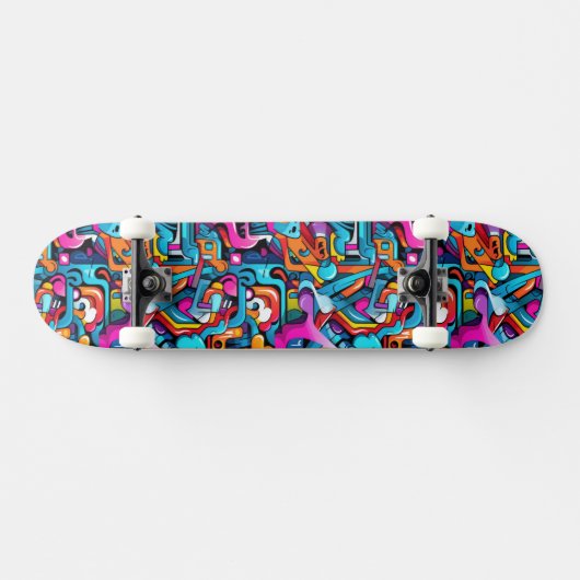 Graffiti-muur Persoonlijk Skateboard (Horizontaal)