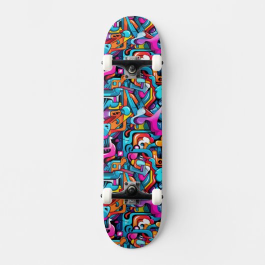 Graffiti-muur Persoonlijk Skateboard (Voorkant)