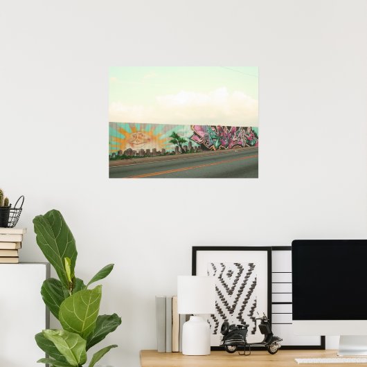 Graffiti-muur Poster (Thuiskantoor)