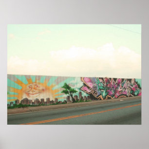 Graffiti-muur Poster