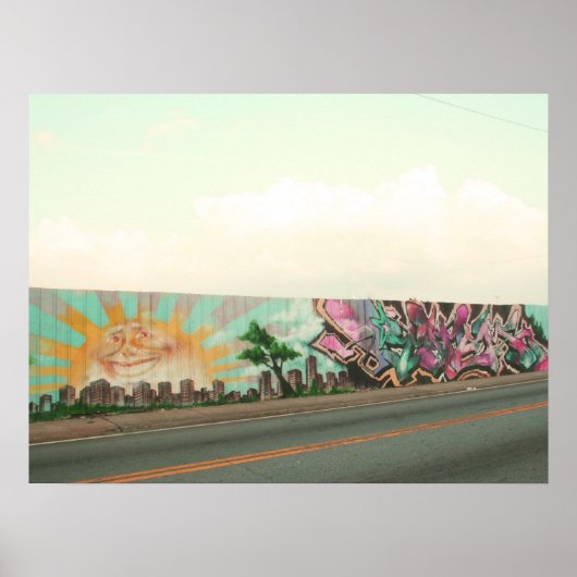 Graffiti-muur Poster (Voorkant)