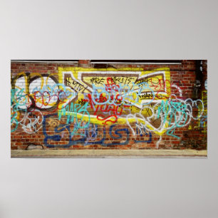 Graffiti-muur Poster