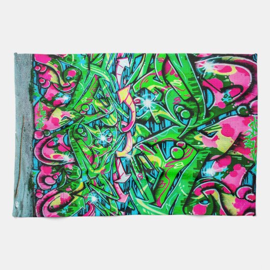 Graffiti-muur Theedoek (Horizontaal)