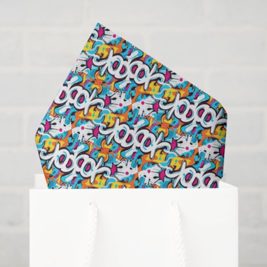 Graffiti Muur Tissuepapier (Cadeauzakje)
