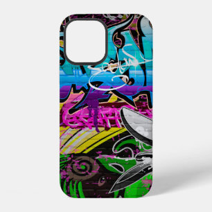 Graffiti muur urbane kunstgraffiti,kunst,muur,graf iPhone 12 hoesje