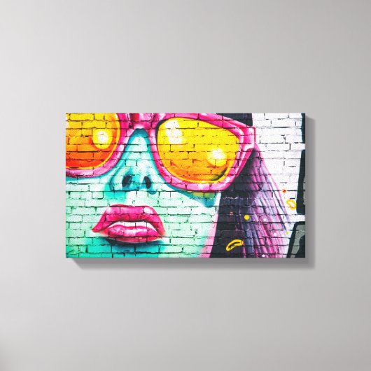 Graffiti-muur | Zazzle_Growshop. Canvas Afdruk (Voorkant)