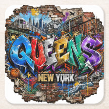 Graffiti-muurkunst in Queens New York
