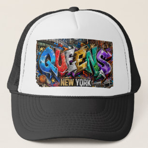 Graffiti-muurkunst in Queens New York Trucker Pet