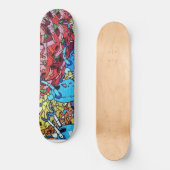 Graffiti muurschildering persoonlijk skateboard (Voorkant)