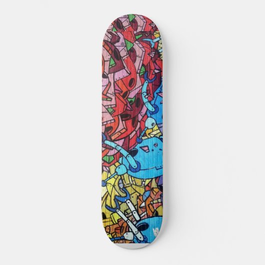 Graffiti muurschildering persoonlijk skateboard (Voorkant)