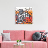 Graffiti-muziek Canvas Afdruk (Insitu (Woonkamer))