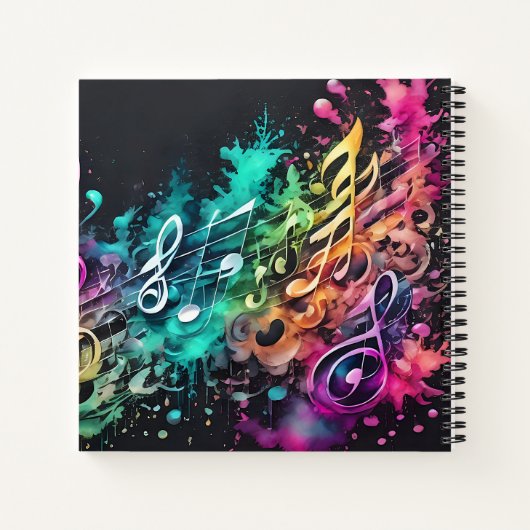 Graffiti-muziek Notitieboek (Achterkant)