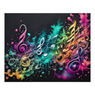 Graffiti-muziek Perfect Poster