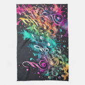 Graffiti-muziek Theedoek (Verticaal)