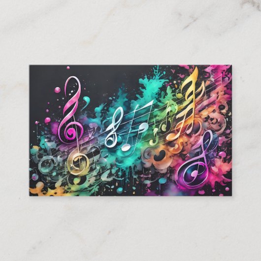Graffiti-muziek Visitekaartje (Voorkant)