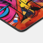 Graffiti Muzieknoten Desk Mat (Hoek)