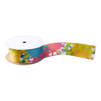 Graffiti naadloos patroon satijnen lint