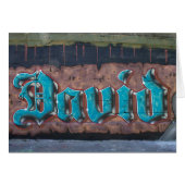 Graffiti Name Tag: David (Voorkant Horizontaal)