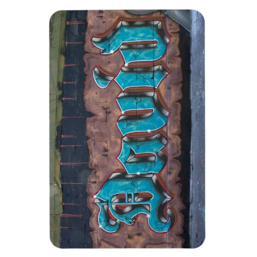 Graffiti Name Tag: David Magneet (Verticaal)