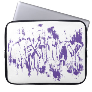 Graffiti Nextday Grunge Borstel Abstracte Typograf Laptop Sleeve