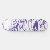 Graffiti Nextday Grunge Borstel Abstracte Typograf Persoonlijk Skateboard (Horizontaal)