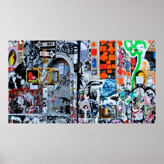 Graffiti One Way Poster (Voorkant)