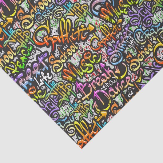 graffiti-ontvlechting tissuepapier (Detail)