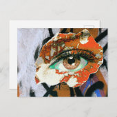 Graffiti Oogkunst Briefkaart (Voorkant / Achterkant)
