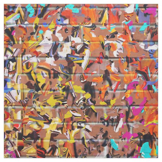 Graffiti op baksteen stof (Swatch)