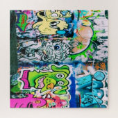 Graffiti op de Londense Southbank - 20x20 - 676 pc Legpuzzel (Horizontaal)