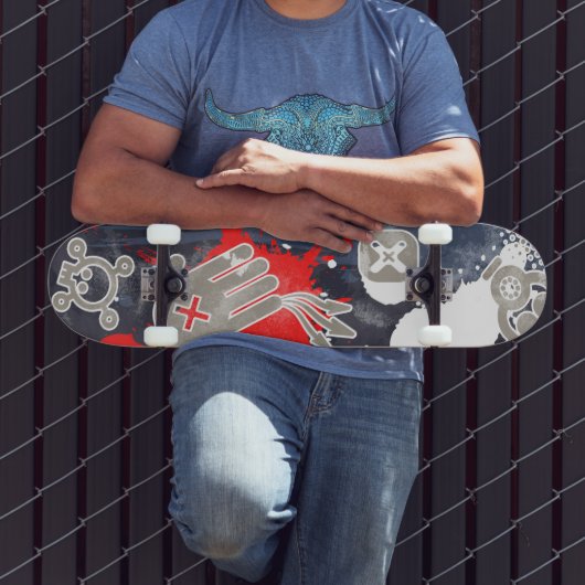 Graffiti op de muur persoonlijk skateboard (Buiten 3)