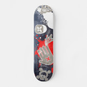 Graffiti op de muur persoonlijk skateboard (Voorkant)